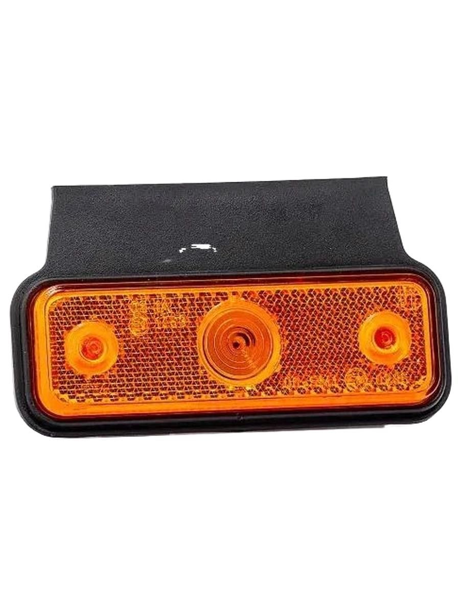 Фонарь габаритный ЖЕЛТЫЙ FT018ZKLED светодиодный, с кронштейном,12-36V
