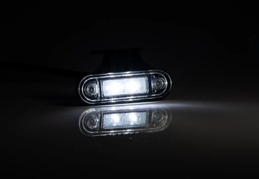 Фонарь габаритный FRISTOM LED белый (провод) FT-015 B LED (85x27x19)