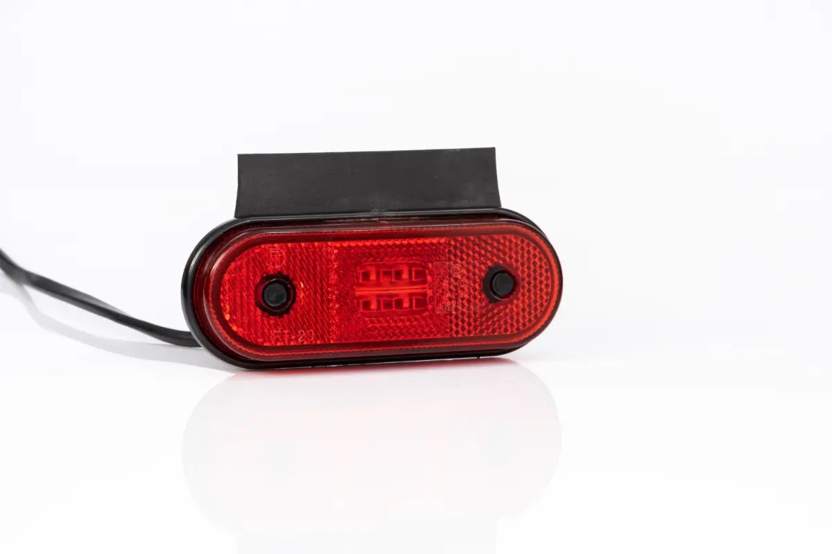 Фонарь габаритный FRISTOM LED красный с кронштейном (провод) FT-019 C+K LED