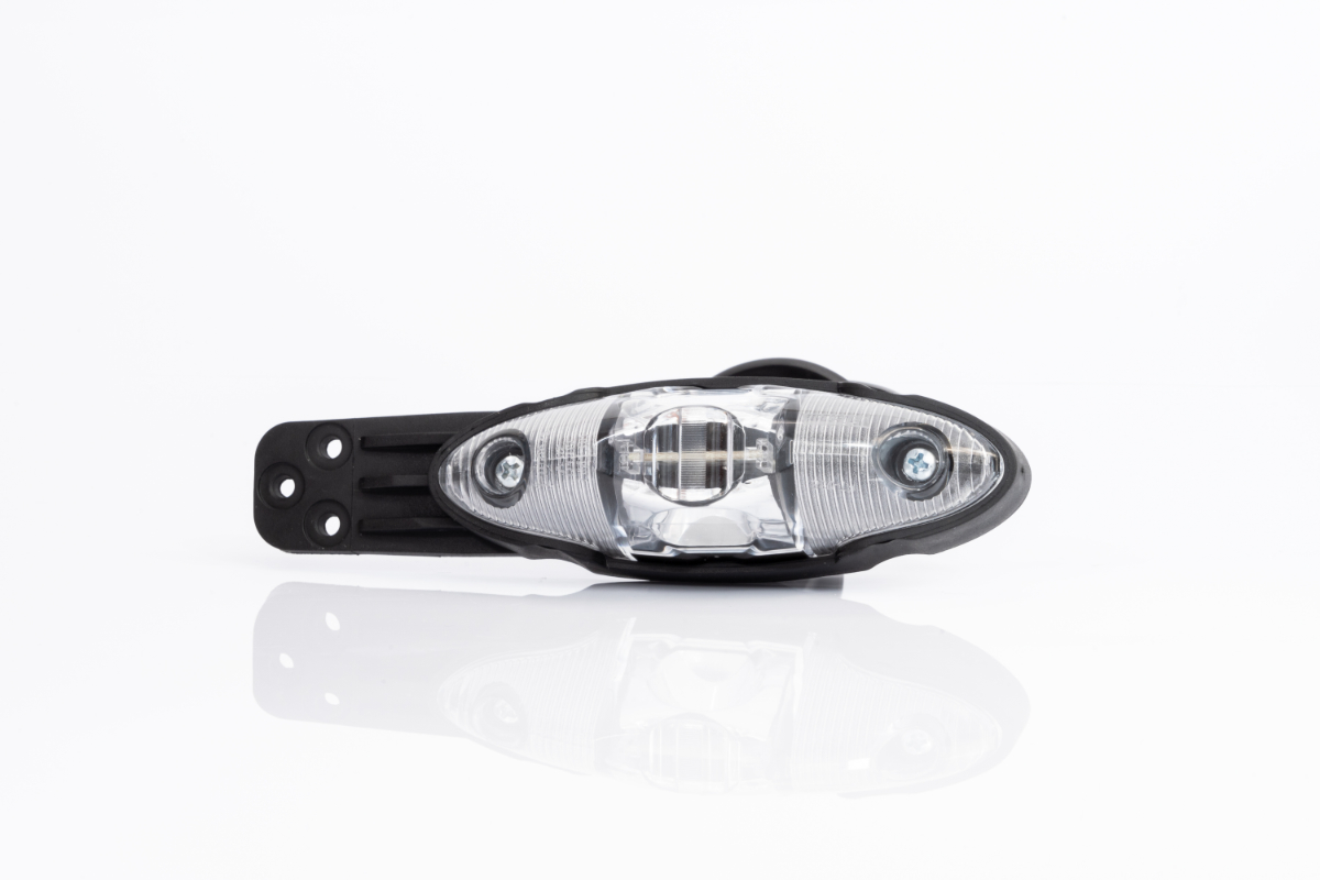 Фонарь габаритный LED, 2-х функц. с позиционным передним и задним светом на прямом резиновом кронш.