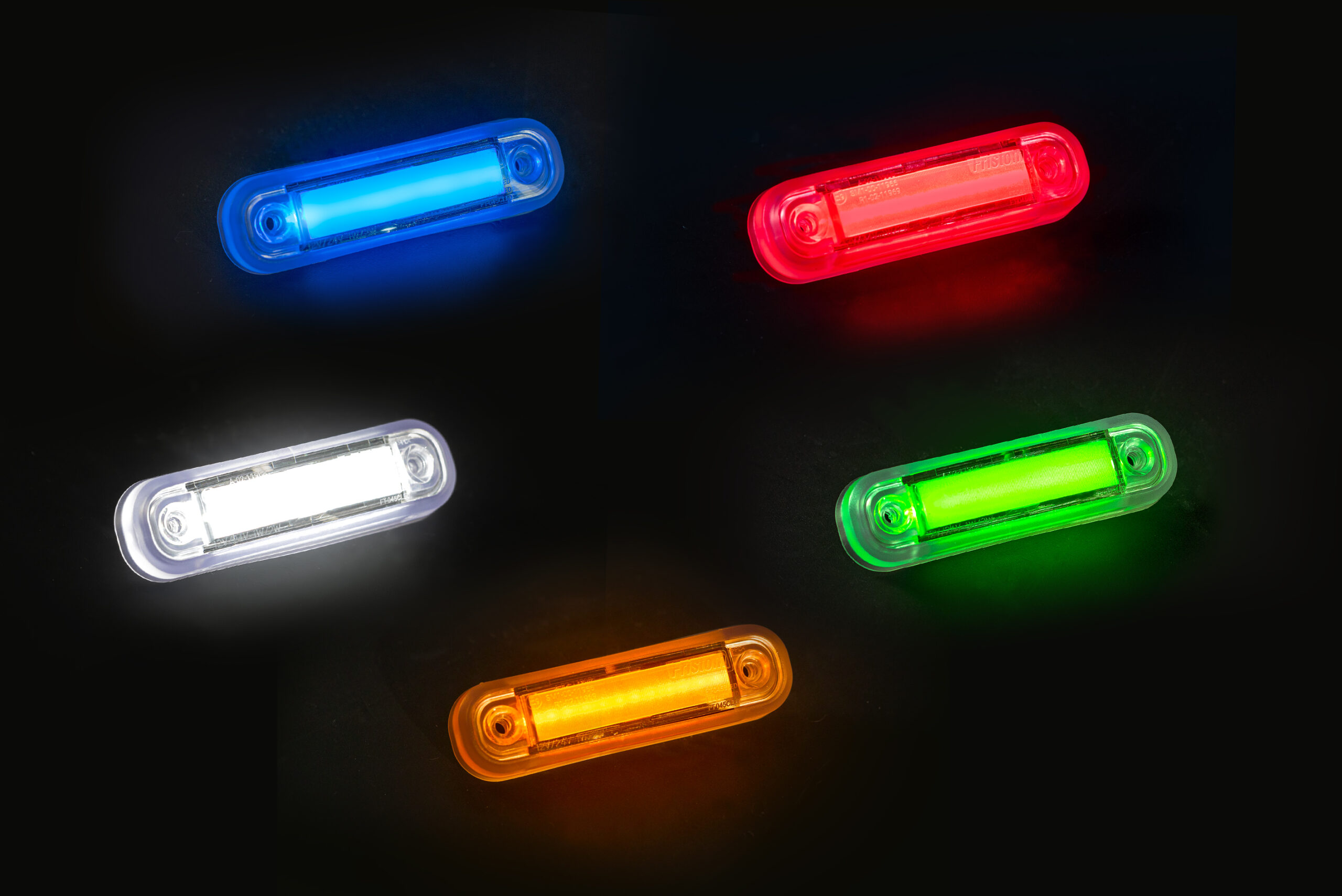 Фонарь габаритный LED FRISTOM 12-30B жёлтый с эл. проводом длиной 0,5 м. FT-045 Z LED