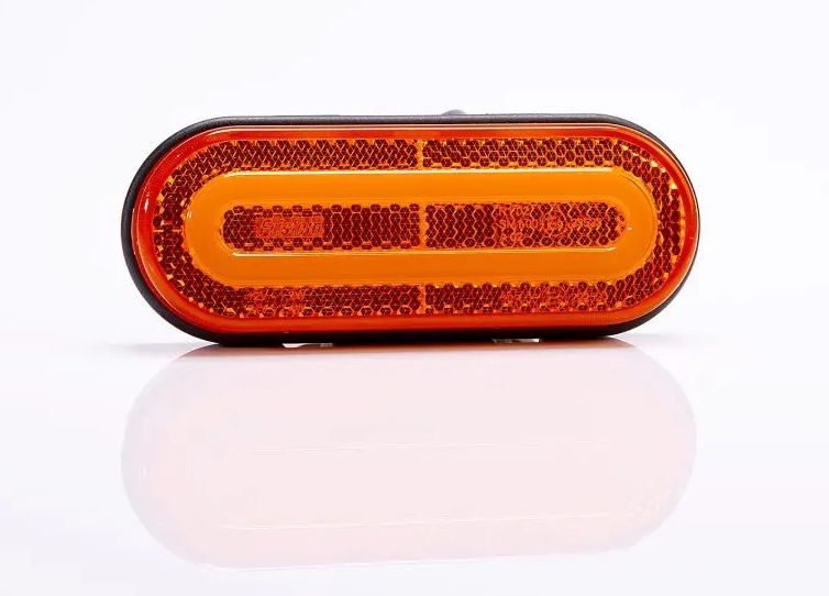 Фонарь габаритный Fristom FT072ZLED ЖЕЛТЫЙ 2 кронштейна с проводом 12-36V