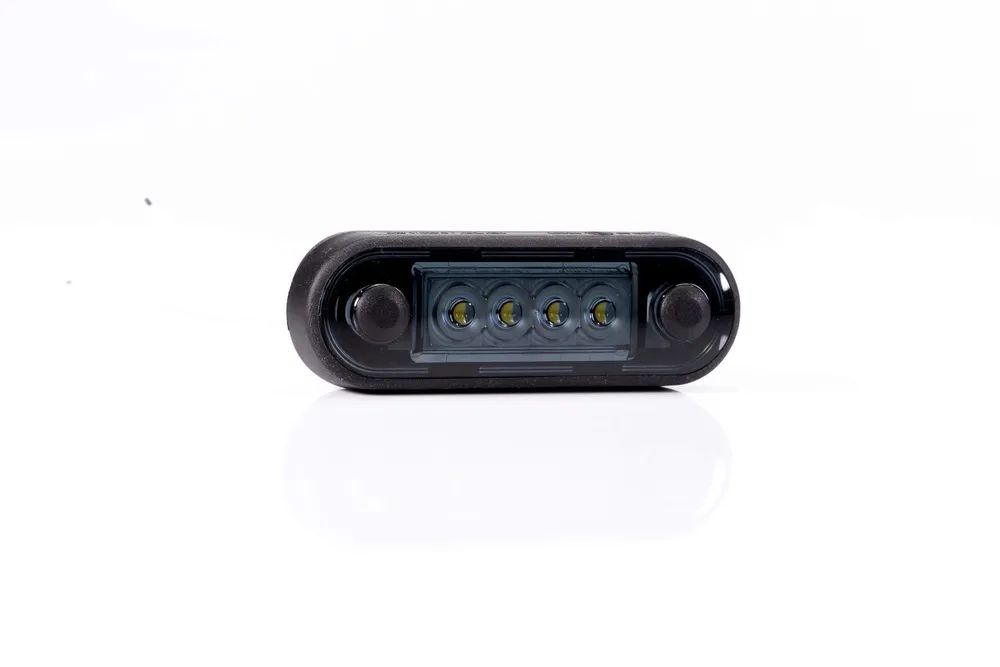 Фонарь габаритный Fristom LED 12-36В красный, версия DARK провод 0,15м (84x27x12)
