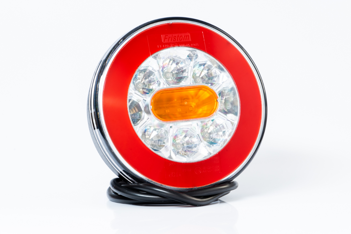 Фонарь задний универсальный, круглый LED 12/24В с разъёмом Bajonet 5 PIN FT-110 LED BAJONET