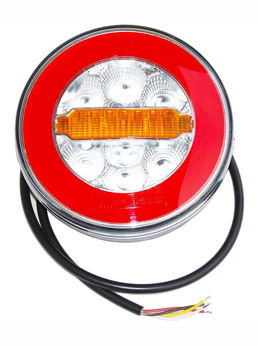 Фонарь на прицеп задний Fristom FT-113 Y LED 3-х функциональный, круглый LED 12/24 В