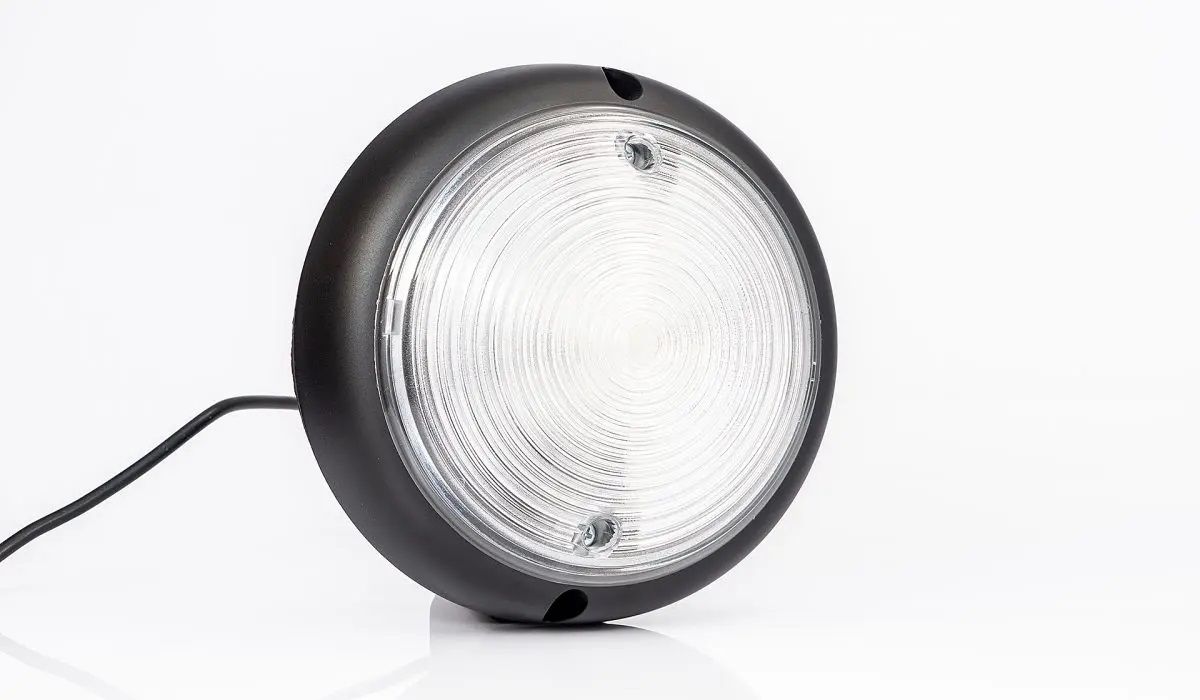 Фонарь FRISTOM LED для внутр. освещ. салона 12-36В, чёрный, круглый FT-160 CZ LED