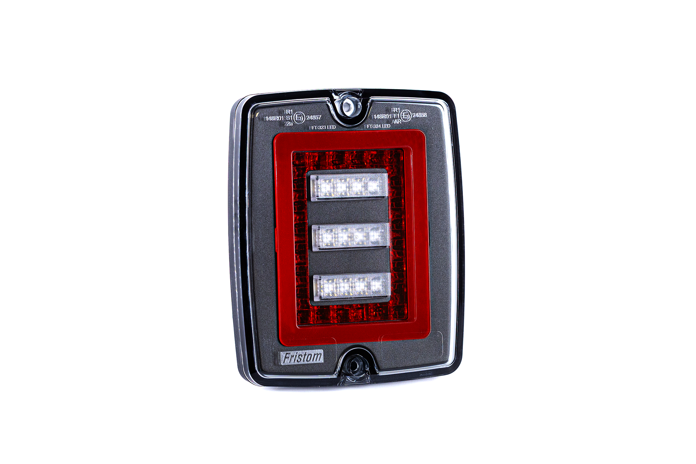 Фонарь задний Fristom LED3-х функц.ГАБАРИТ /СВЕТ ПРОТИВОТ/СВЕТ ЗАДН. ХОДА 12/30V 132x109x37,встраив